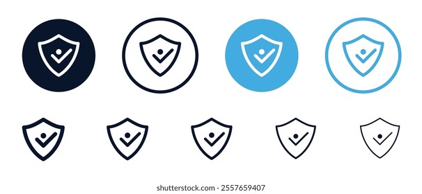 Shield verify icon illustration Solid icon vector illustration. For website design, logo, app,