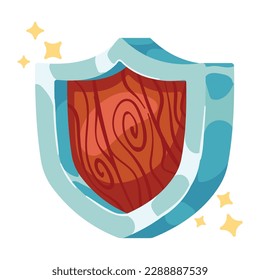 shield video game isolated icon