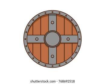 shield Viking vector illustration icon