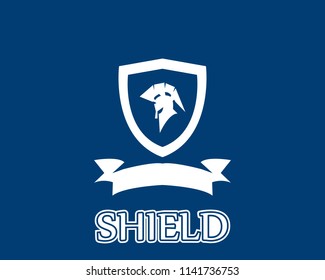 Shield war icon and symbol logo vector 