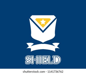 Shield war icon and symbol logo vector 