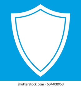 Shield for war icon white