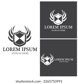 Shield War Logo Template Vector
