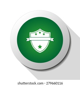 Shield, web icon. Vector design