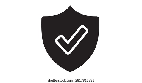 Shield with a white checkmark indicating security and protection.