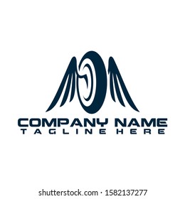 Shield Wing Logo blackk and gold, Wing Logo Luxury Wings Vector