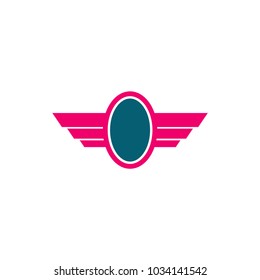 shield with wing logo design, use this design for your business