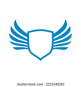 Shield Wings 2 logo template