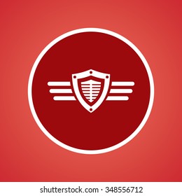 Shield & Wings Icon
