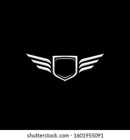 Shield and Wings logo / icon design