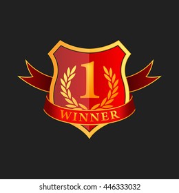 Shield Winner Award Vector