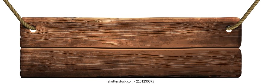 Shield of wooden boards on a white background. High detailed realistic illustration - Shutterstock ID 2181230895