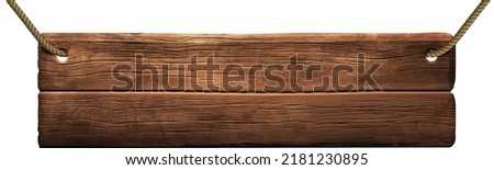 Shield of wooden boards on a white background. High detailed realistic illustration Foto stock © 