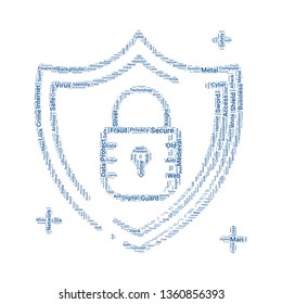 shield word cloud. tag cloud about shield.