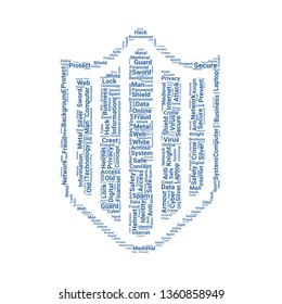 shield word cloud. tag cloud about shield.