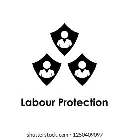 shield, worker, labor protection icon. One of the business collection icons for websites, web design, mobile app