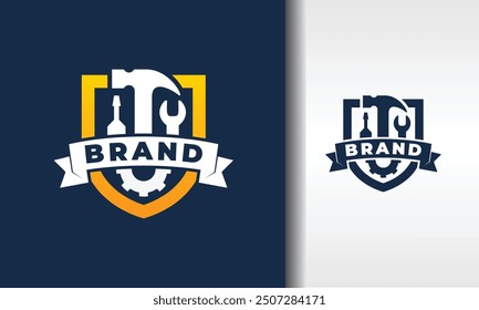 shield workshop equipment emblem logo