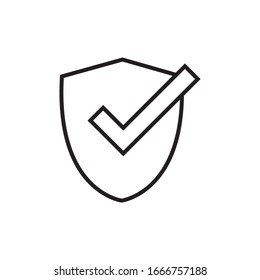 Shield,Guard icon vector logo and illustration