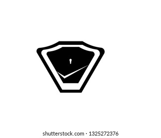 Shield/protection with padlock icon vector-Vector
