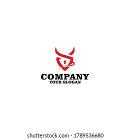 Shields and check marks Protection, safety, security, reliability concepts. Modern flat design graphic elements Angel and Devil Illustration