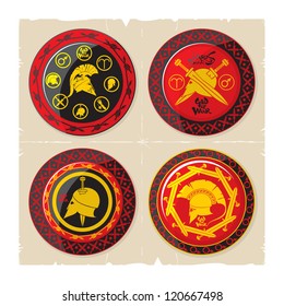 Shields the God of War, 2, vector