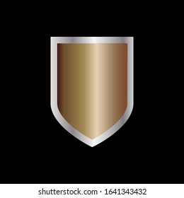 Shields Icon. Security Vector. Guard Sign. Protection Symbol With Black Background - Logo Template.