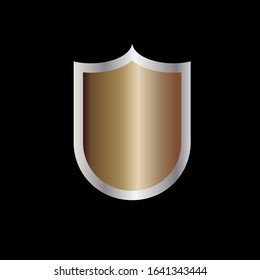 Shields Icon. Security Vector. Guard Sign. Protection Symbol With Black Background - Logo Template.
