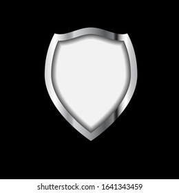 Shields Icon. Security Vector. Guard Sign. Protection Symbol With Black Background - Logo Template.
