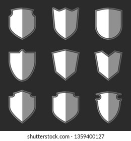 Shields icons set.