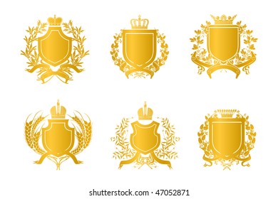 Shields, set of Design Elements
