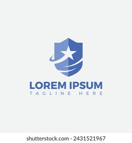 escudos estrellas protección de seguridad web swoshes orbitan fuerte fuerza armadura