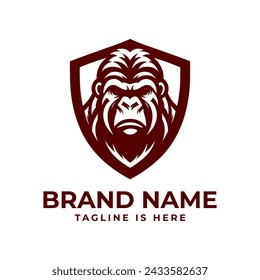 The shield-shaped gorilla logo represents strength, protection, and resilience, embodying power and guardianship in a bold and imposing design.