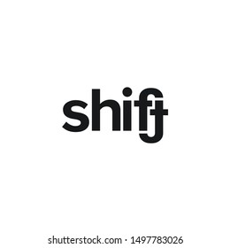 SHIFT Creative typography logo design