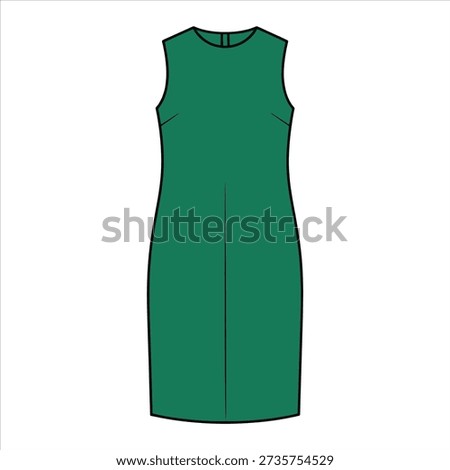 Shift dress illustration vector art design