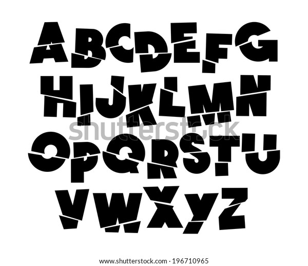 Shift Font Type Vector Alphabet Stock Vector (Royalty Free) 196710965 ...