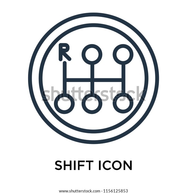 Shift Icon Vector Isolated On White Stock Vector (Royalty Free ...