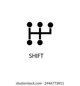 shift icon vector. shift symbol flat trendy style illustration on white backgorund..eps