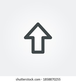 shift key Icon symbol isolated on white background. Vector Illustration