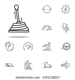 shift knob icon. Speed icons universal set for web and mobile