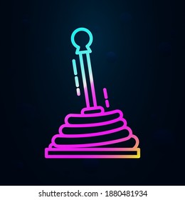 Icono del botón de selección. Línea delgada simple, contorno vector de iconos de velocidad para ui y ux, sitio web o aplicación móvil