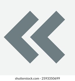 Shift left icon, symbolizing movement, direction, or backward content adjustment.