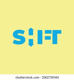 SHIFT Negative space logo your business