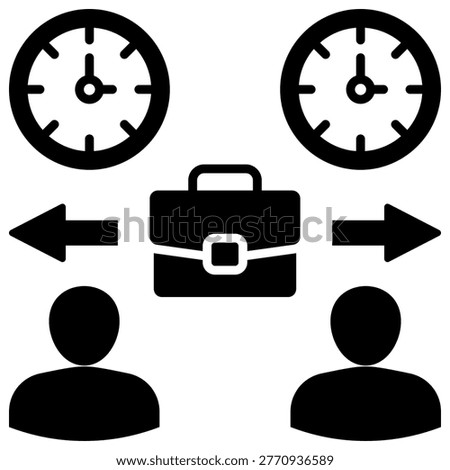 Shift Planning Icon Vector Illustration For Design.
