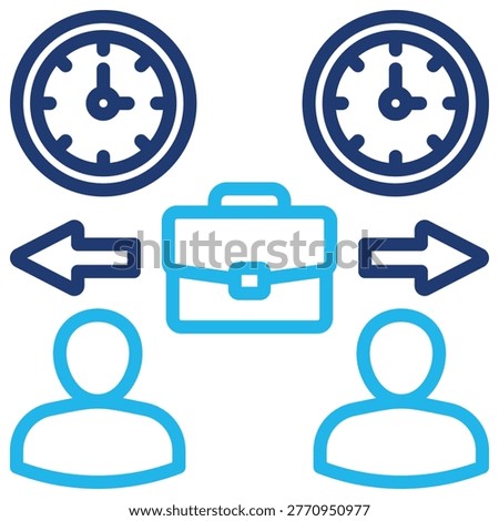Shift Planning Icon Vector Illustration For Design.