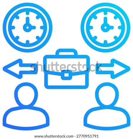 Shift Planning Icon Vector Illustration For Design.