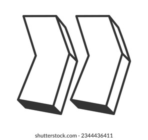 Shift Right Symbol Vector Illustration