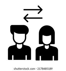 shift rotation Modern concepts design, vector illustration