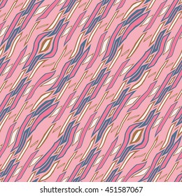 Shifted diagonal strips - vector seamless pattern