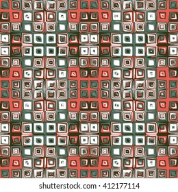 Shifted tiles - vector seamless pattern