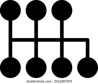 Shift-Icon-Illustration einzeln auf Vektorsymbol.eps
